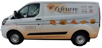 Le camion de livraisons des crêpes LEFEUVRE