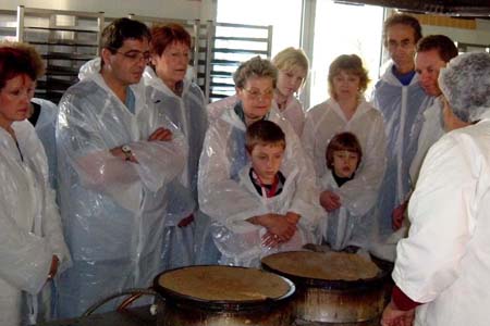 Visite d'un artisan crêpier